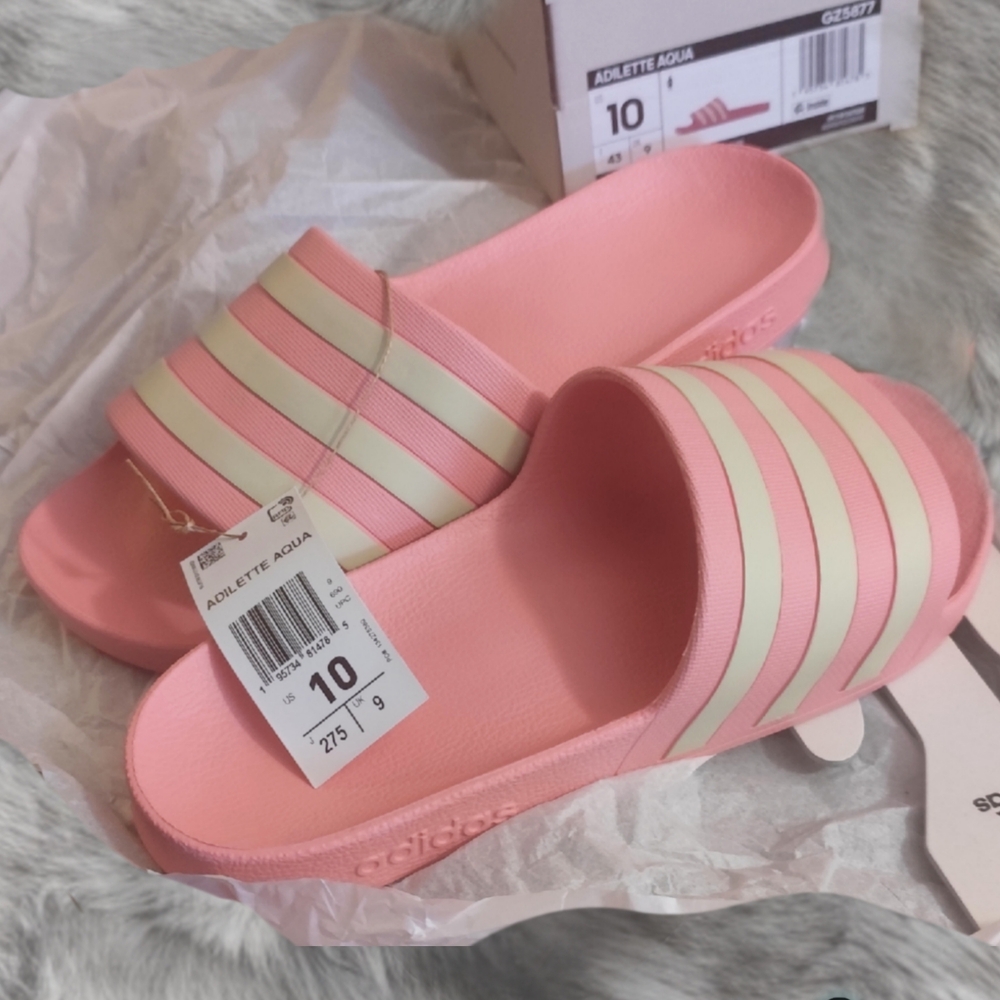 Adidas 'Adilette Aqua' Pink Slides